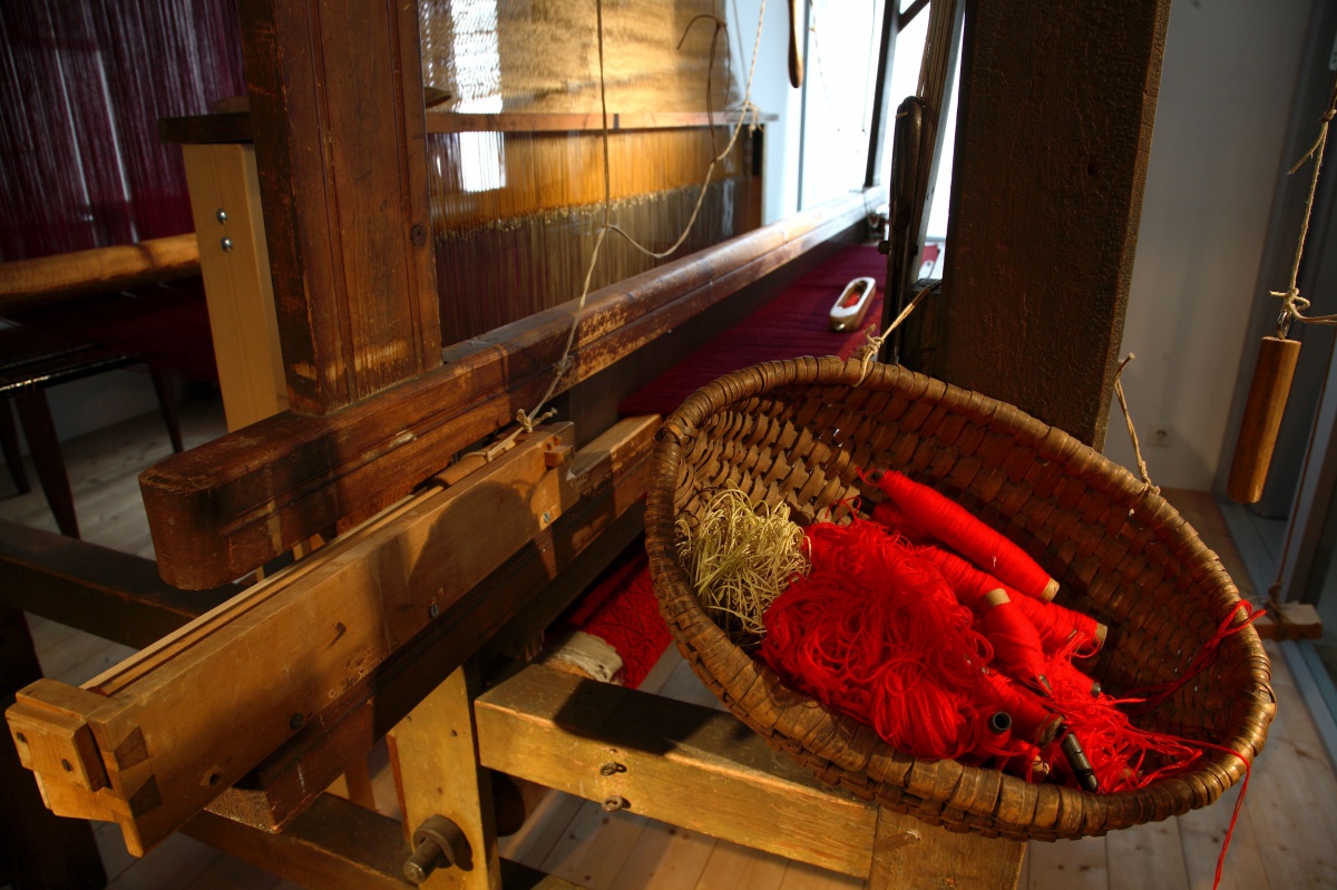 Jaquardwebstuhl - Oberfränkisches Textilmuseum Helmbrechts in der ErlebnisRegion Fichtelgebirge